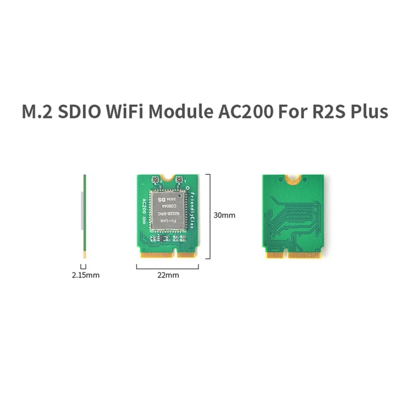 M.2 SDIO Wifi Module AC200 For R2S Plus