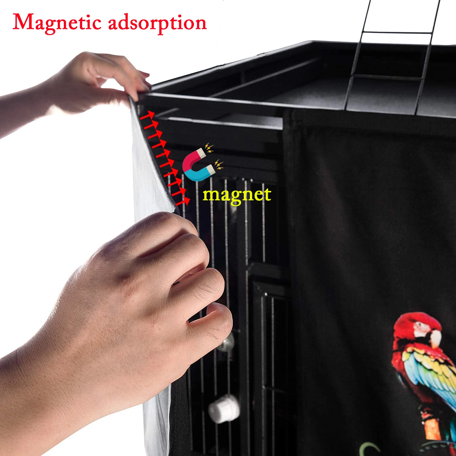 Bird cage cover, large universal blackout & breathable fabric 5