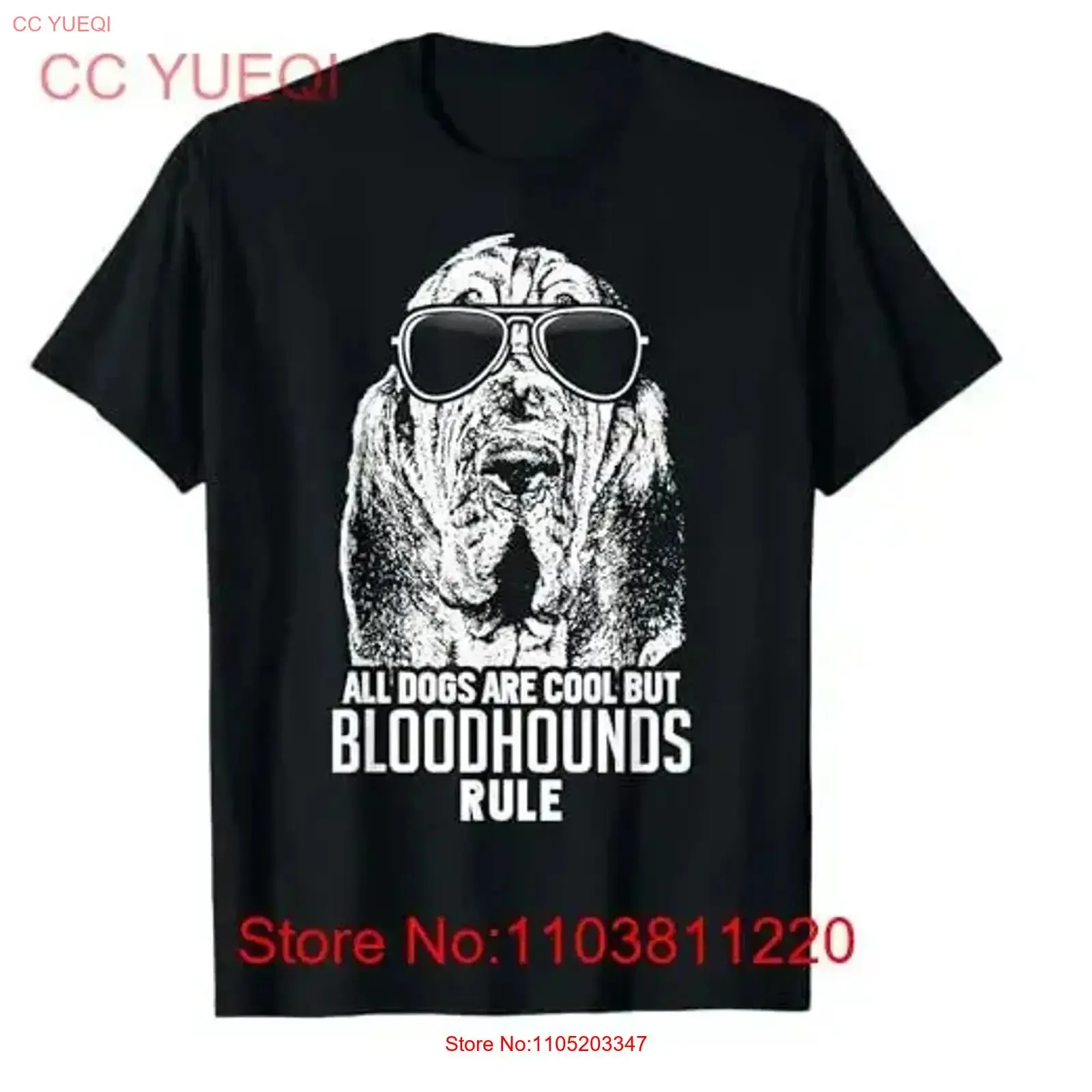 

Dogs Bloodhounds Rule Funny T Shirt vintage Washed Casual Slightly homme Soft Stylish Top For Everyday Wear Versatile vintage