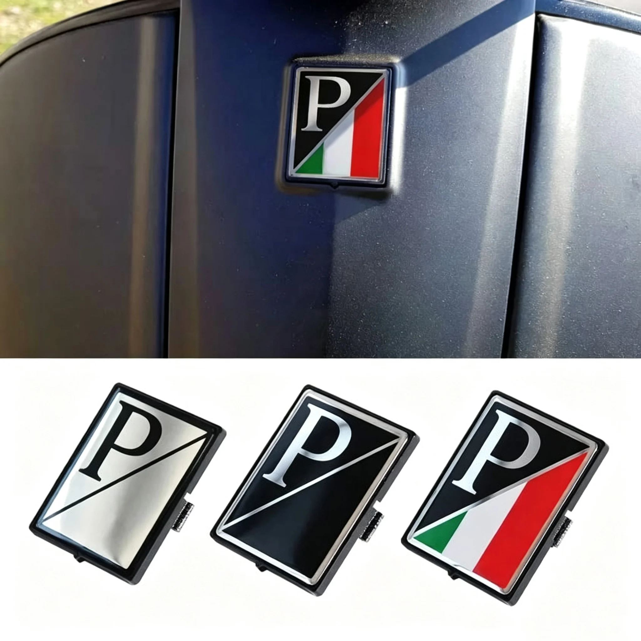 Scooter Accessorie Front Rectangle Badge Case for Piaggio Vespa Primavera Sprint GTS Super 50 150 250 300 300ie