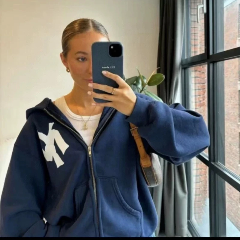 

Y2K толстовка с принтом и изображением на молнии, спортивный кардиган в стиле хип-хоп, высокое качество, спортивная толстовка на открытом воздухе, тот же стиль для мужчин и женщин