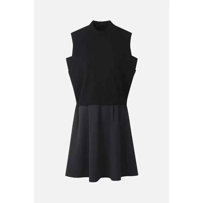 

Golf Clothing Women's Sleeveless Cold Knit Waist Up Jumpsuit