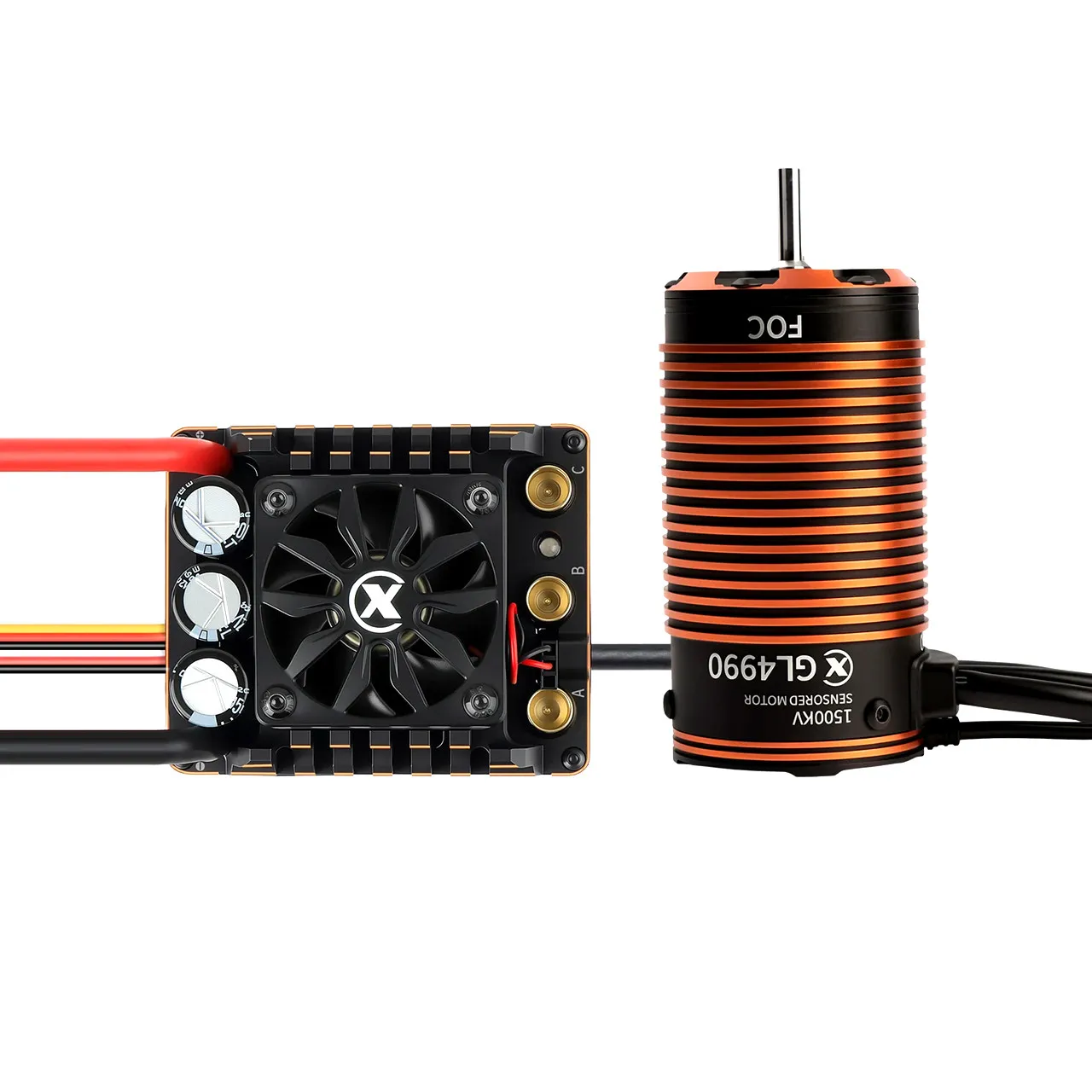 XC COMBO FOC CRAWLER BRUSHLESS MOTOR GL4990 1500KV + GL6 ESC 200A 4-8S LiPo Waterproof Brushless ESC For 1/6 Rc Car