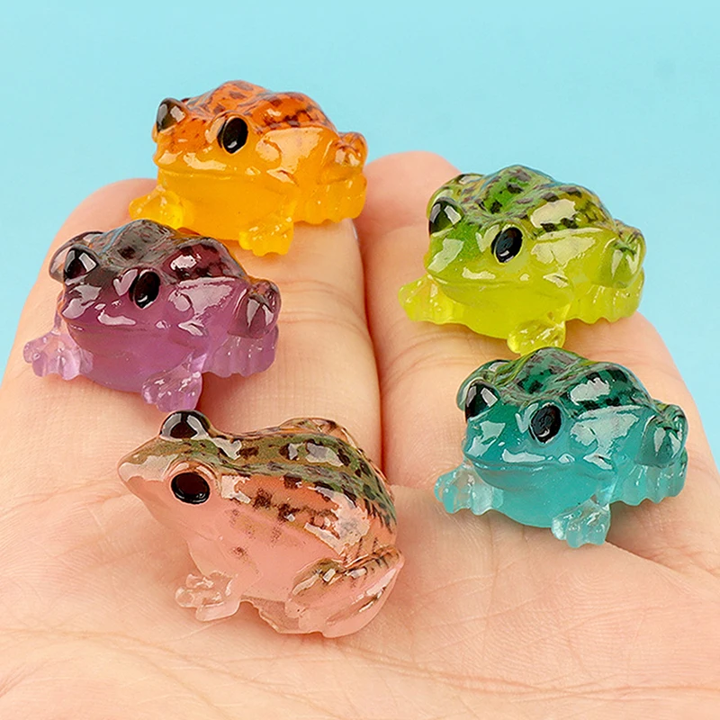 *Luminous Toad Small Frog Model Decoration Micro Landscape Doll House Decoration Desktop Decoration