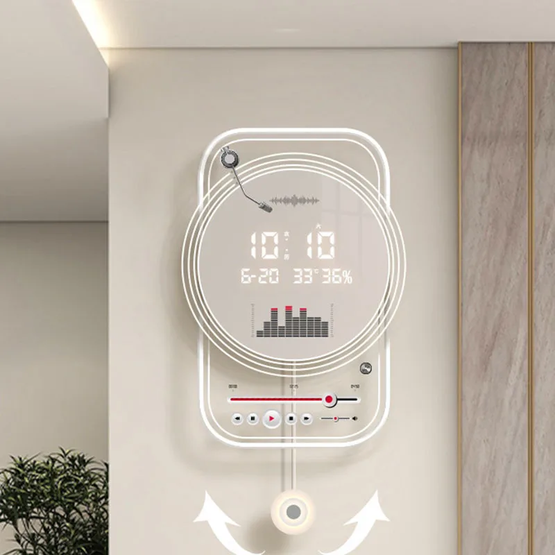 Minimalist Digital Wall Watch Modern Bedrooms Aesthetic Fashion Wall Watch Creative Silent Orologio Da Parete Home Decoration