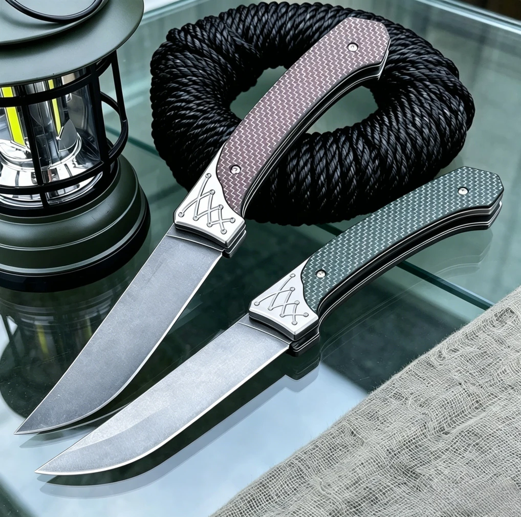 

Многофункциональный складной карманный нож для активного отдыха, лезвие из стали D2 и рукоять из углеродного волокна, портативный инструмент для кемпинга и походов