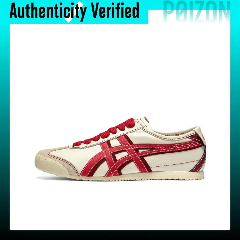 Onitsuka Tiger Mexico 66 Casual Shoes Unisex Low-top Ecru/Red 1183C679-101