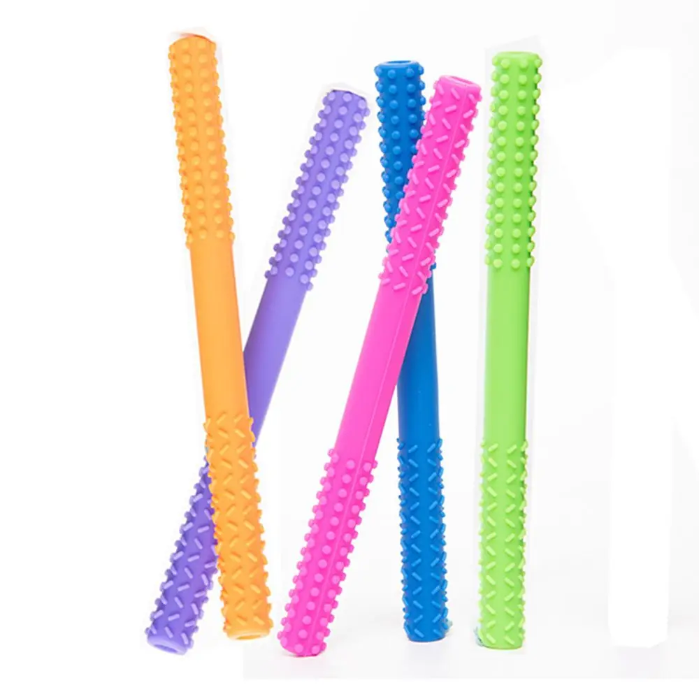 

Soft Dental Care Teether Cleaning Brush Molar Stick Hollow Tube