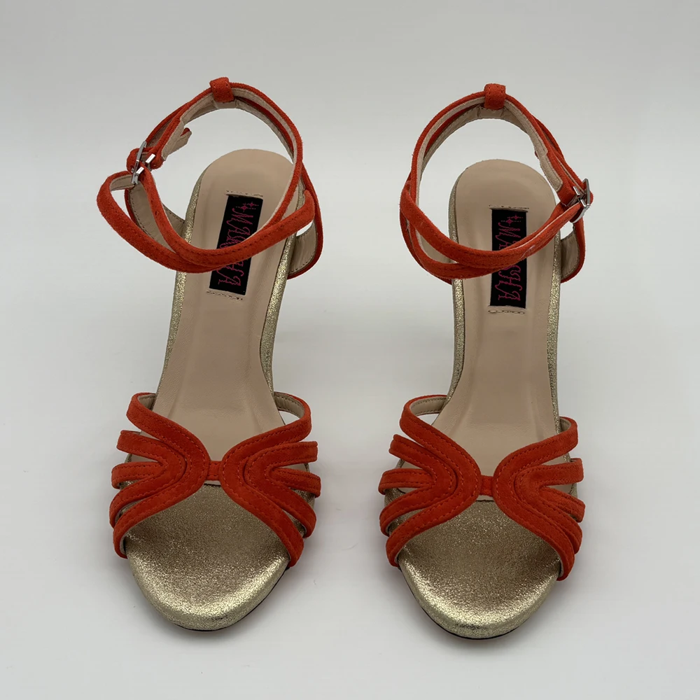 Beautiful  Argentina Tango Shoes Leather Hard Sole  Party Shoes Shipping Free   Flamico Shoes 7.5cm 9cm Heel available view 4