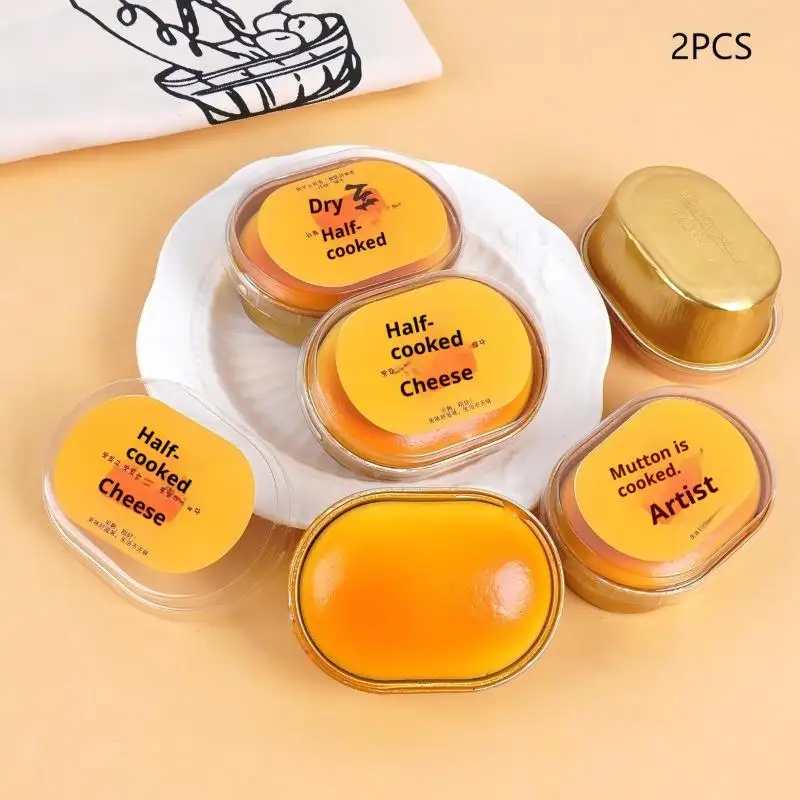 Jouet de Simulation de fromage et de pain à presser, 2 pièces, jouets anti-Stress à rebond lent, Fidgets, jouets pour adultes et enfants, cadeau