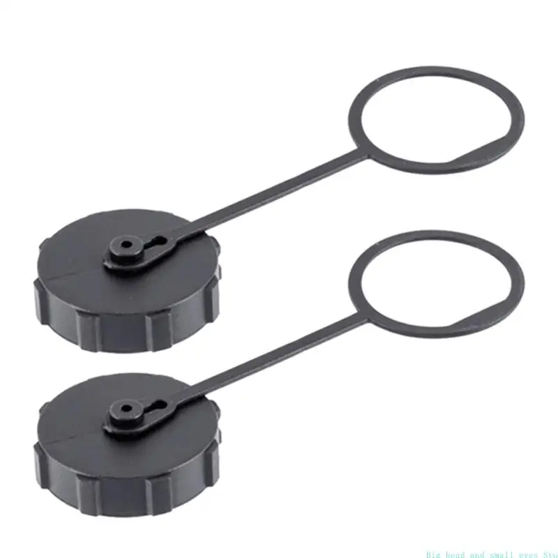 

581C Pack of 2 Threaded Drain Caps with Safety Tethers Attachment for Garden Sprayers