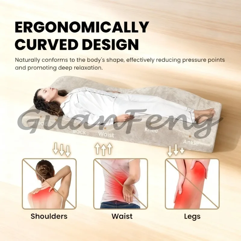 Ergonomic Curved Eyelash Bed Foam Surface, High Density Foam Massage Bed Mattress Surface