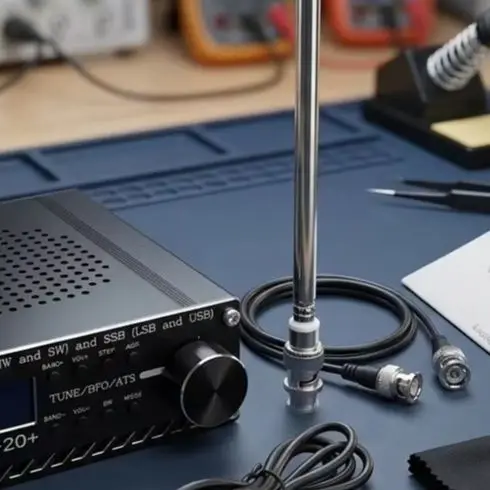 SI4732 ATS-20 Plus V2 Full Band Radio For FM AM SW LSB With BNC For Antenna Interface And For Portable Analyzer Tool