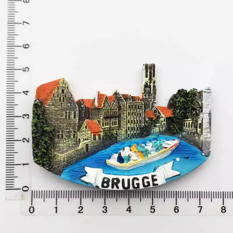 

Belgian city scenery Travel souvenirs Refrigerator magnet gifts Handicrafts Home decor