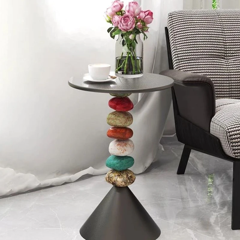 

Small Circular Coffee Tables Simple Removable Metal Coffee Tables Living Room Decoration Table Creative Table Nordic Designed