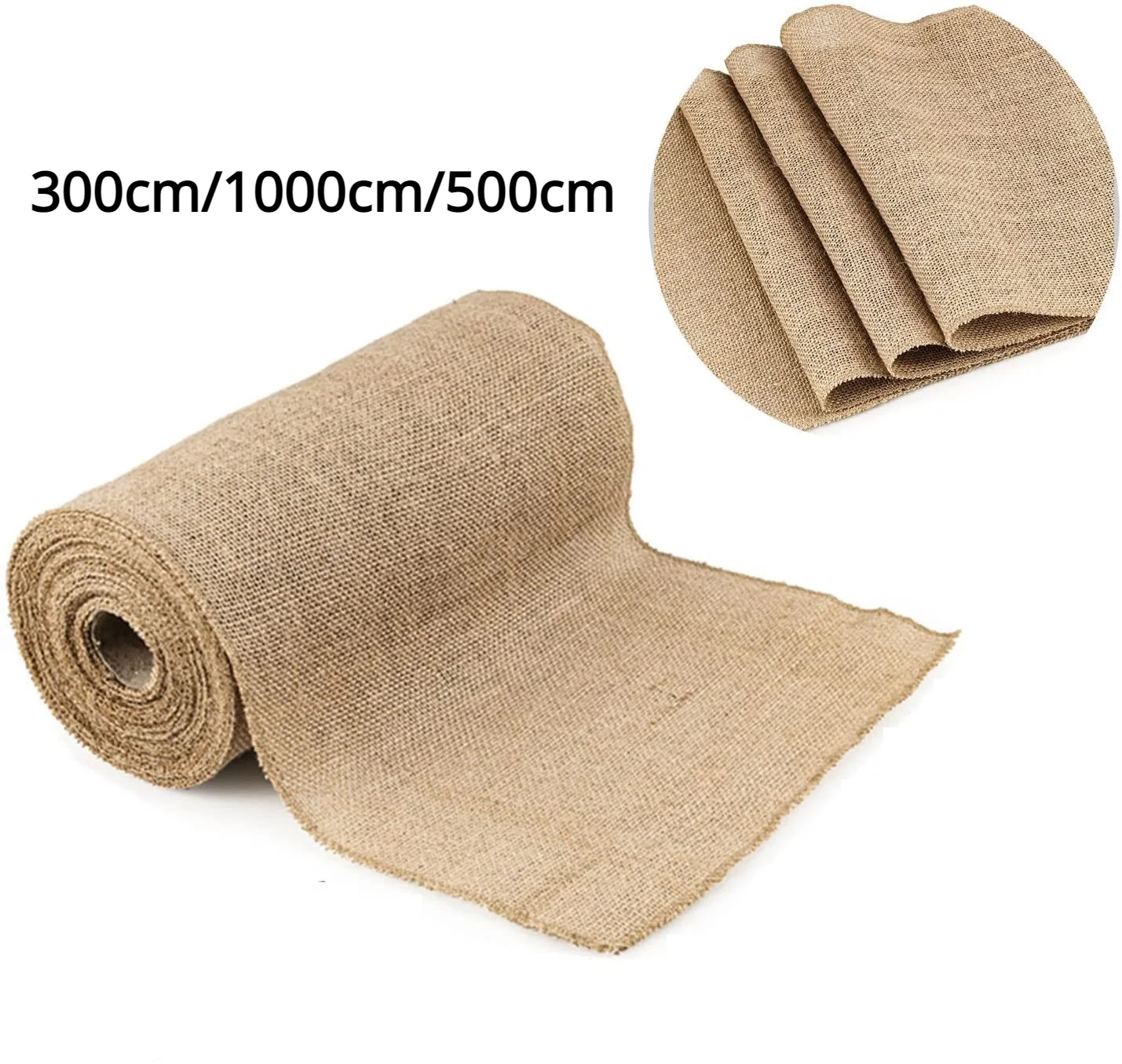 30cm Width Jute Linen Vintage Natural Table Runner Burlap Rustic Khaki Party Country Wedding Decoration Home Party Chair Decor