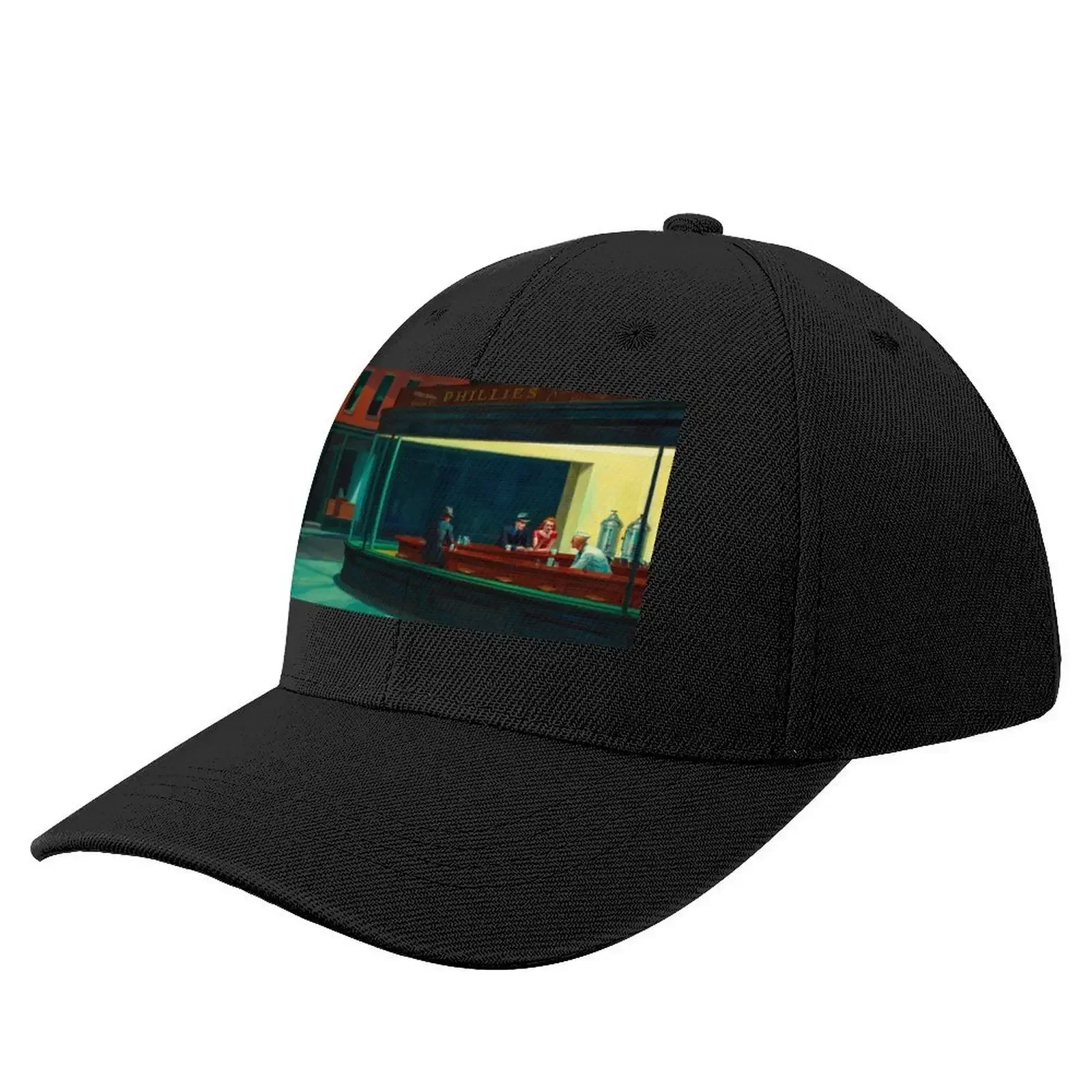 Edward Hopper Nighthawks Baseball Cap Snap Back Hat fashionable hard hat Hats Woman Men's