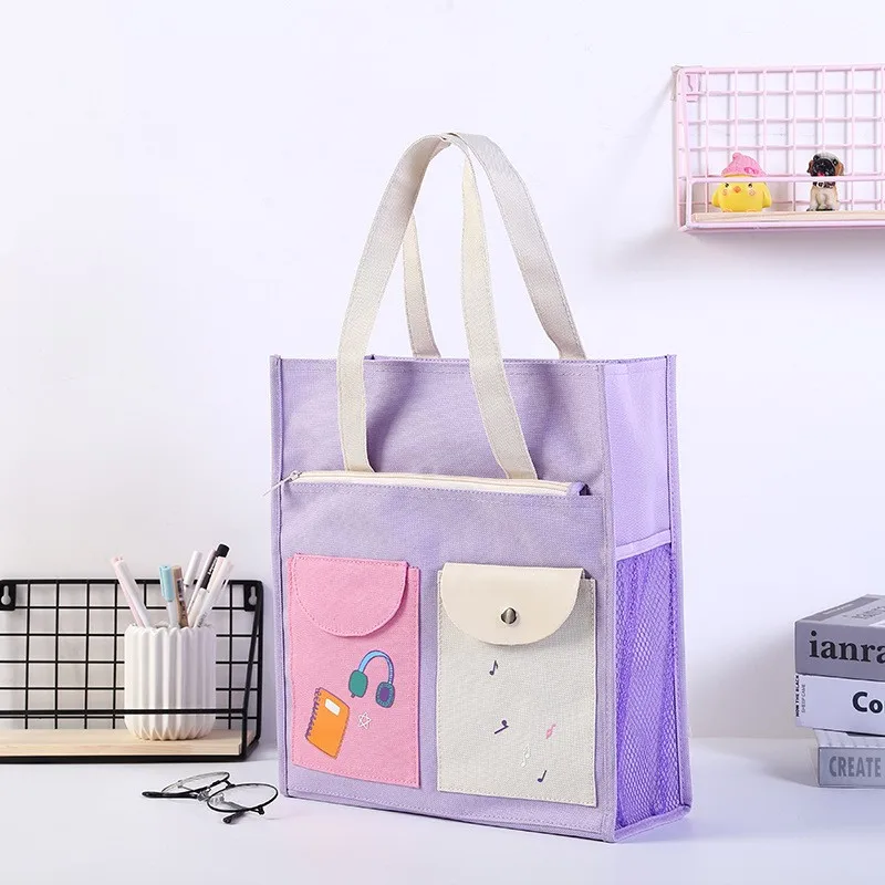 

Cute single-shoulder bag with cartoon design, versatile and suitable for students, large capacity, portable handbag for study.
