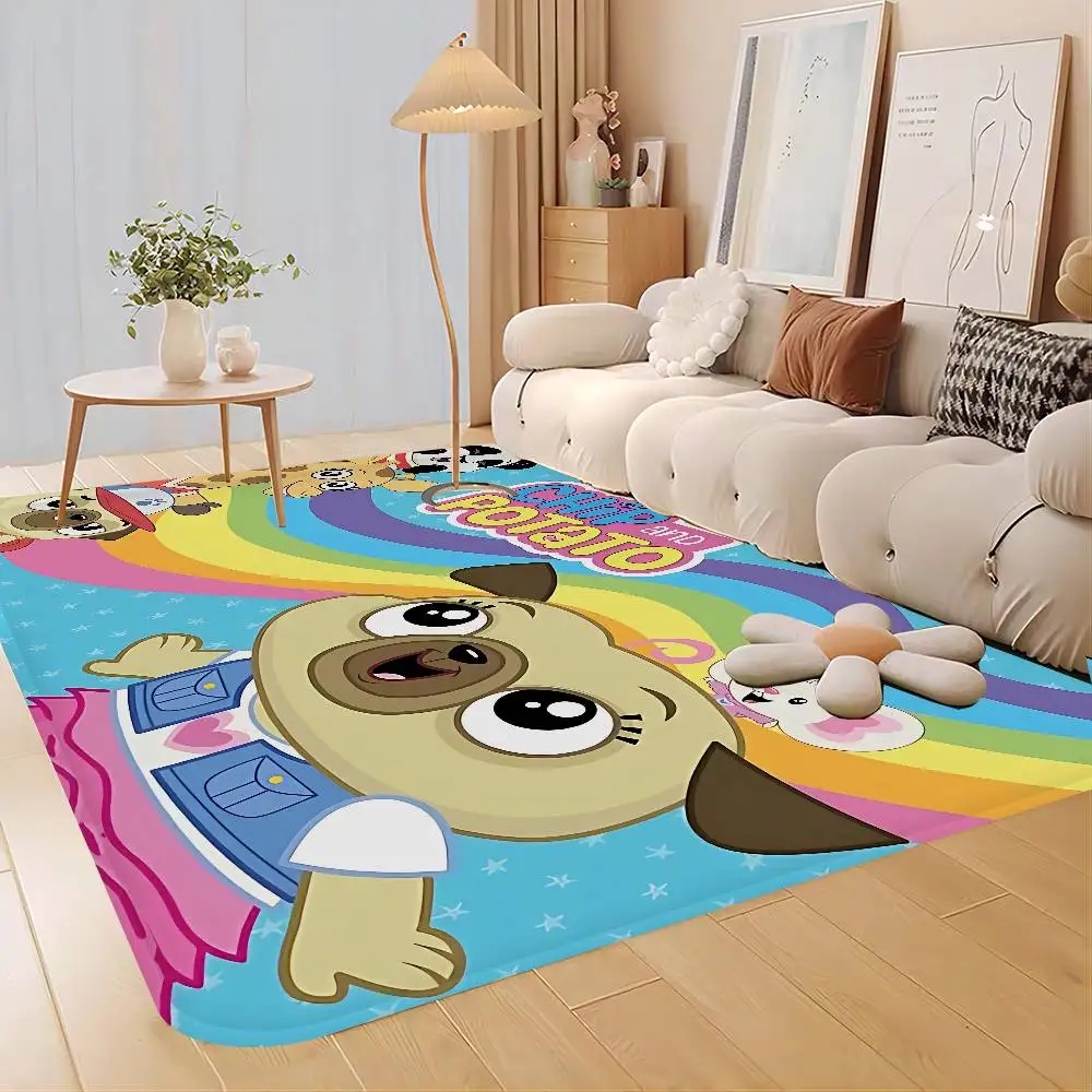 Chip and Potato Floor Mat INS Style Soft Bedroom Floor House Laundry Room Mat Anti-skid Household Carpets