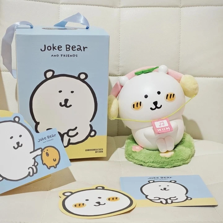 

Martube New Joke Bear And Friends Series Figurines Speaker Desktop Ornaments Toys Anime Peripheral Joke Bear Doll Birthday Gifts