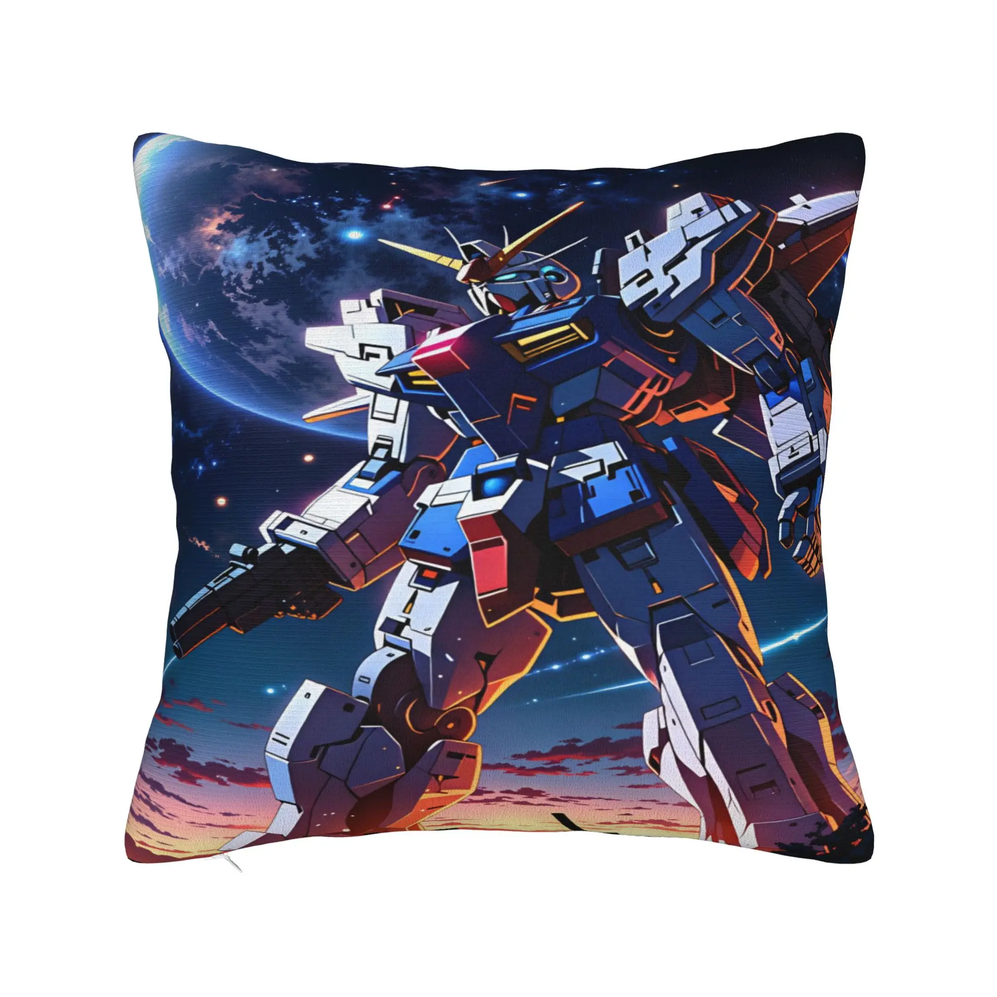 Mobile Suit Gundam Pillow Cover  Soft Cushion Cover Fashion Pillow Case For Sofa Car Home Decor
