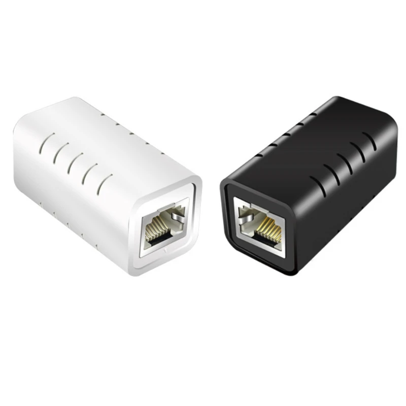 RJ45 Connector Extender Ethernet Rj45 Extender Adapter Gigabits Female to Female Connector Fireproof