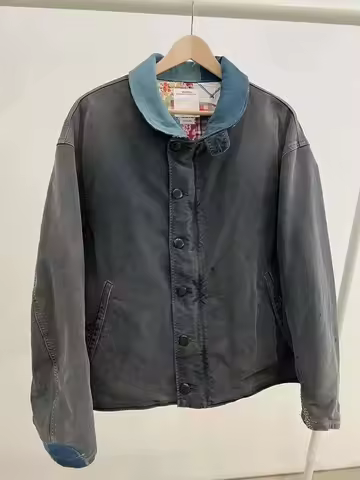[Retail And Wholesale]VISVIM WMV 23SS PURSER DECK Nakamura splash ink wash old jacket, deck jacket 018