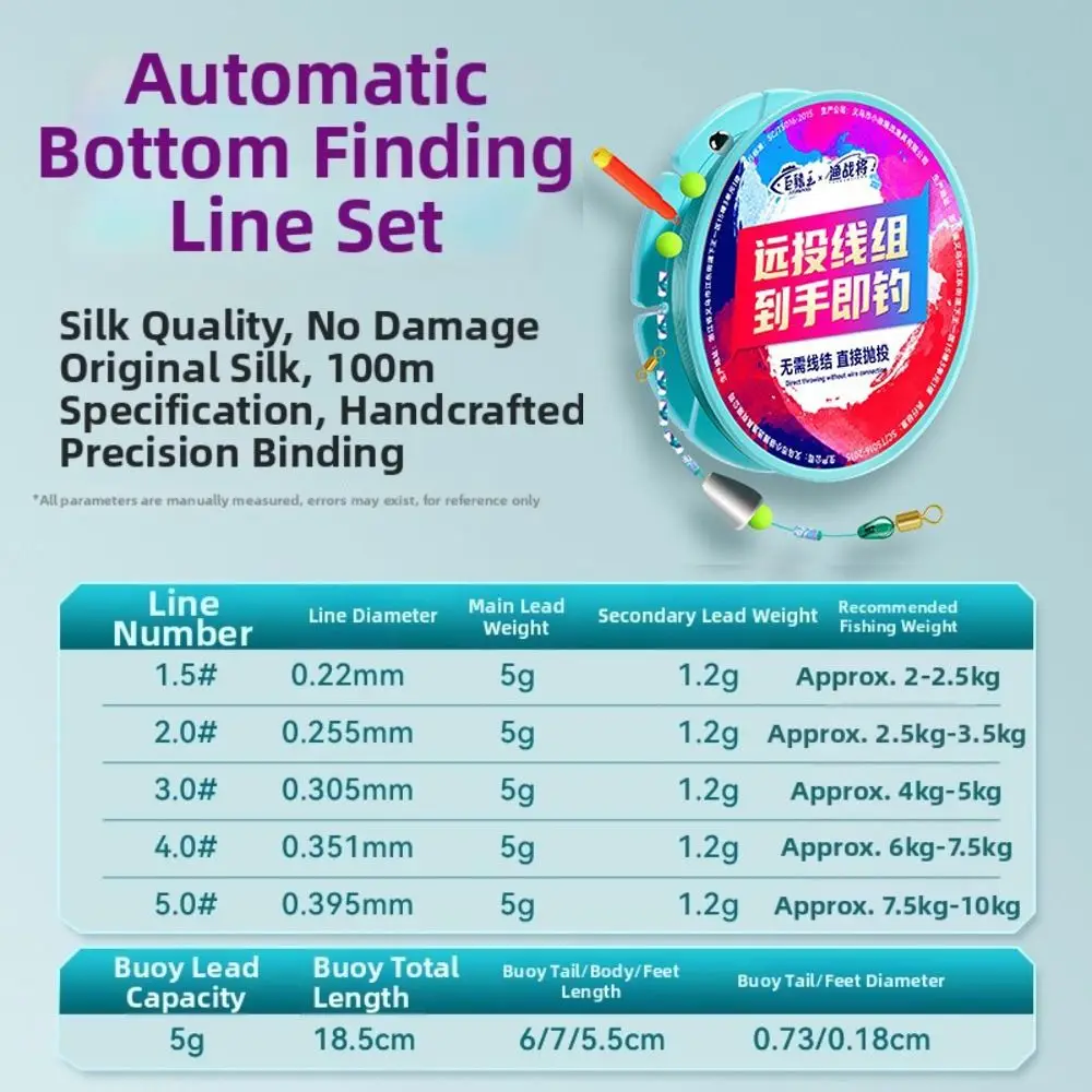 Ready To Use Automatic Bobber Fishing Line Set Easy Casting Smooth Retrieva Automatic Slip Bobber Day and Night Dual-Purpose view 6