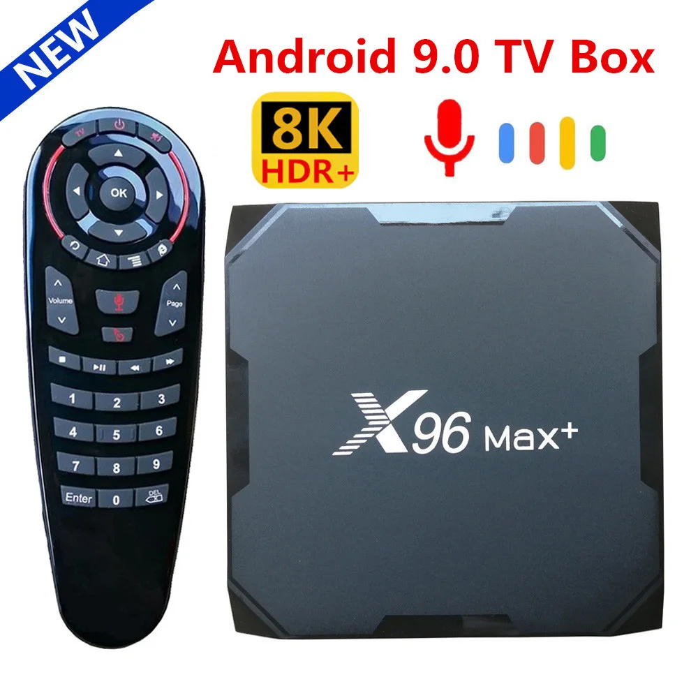 To X96 MAX Plus Android 9.0 TV BOX Amlogic S905X3 Quad Core 4GB 64GB 32GB Dual Wifi H.265 8K X96Max+ Media Player 2GB 16GB