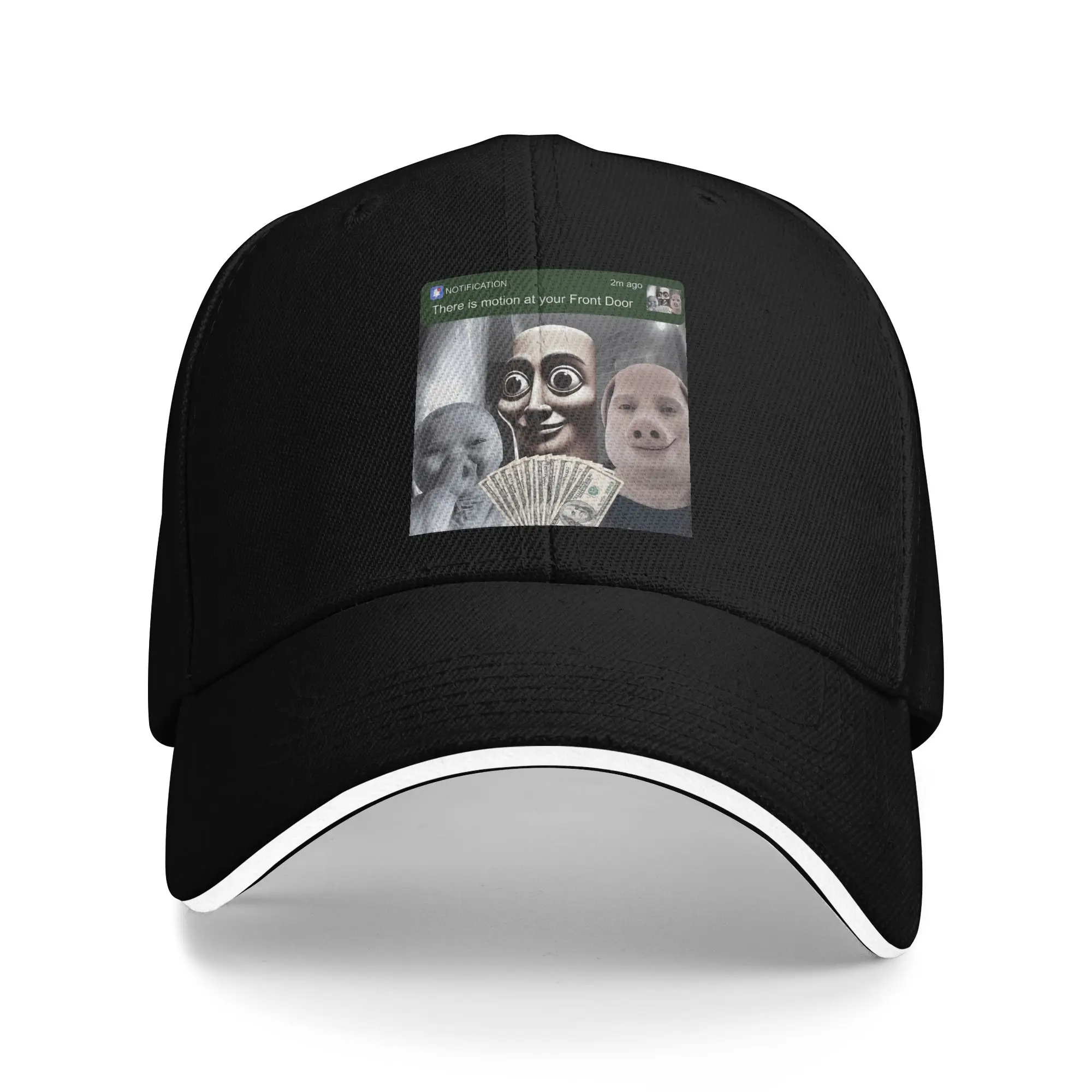 Casual Baseball Cap Motion at Your Front Door Tung Sahur John Pork Ai Baby Meme Outdoor Trucker Hat Men Classic Baseball Caps