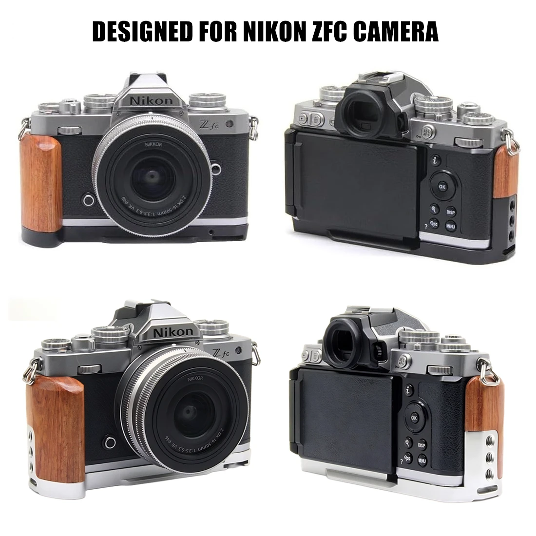 ハンドグリップ、Nikon Zfc カメラ用木製 L 字型グ - Camera Cold Shoe のレビューと価格