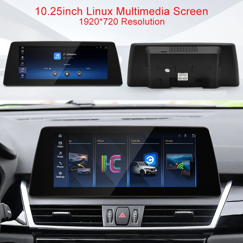 STWEI 2026 New Slim Screen Linux System 12.8inch 2400X900 Resolution For BMW 2Series F45 F46 Wireless CarPlay Auto player  KSW