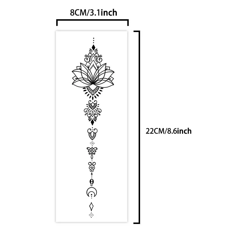 Semi-Permanent Herbal Juice Tattoo Sticker, Waterproof And Sweat-Resistant, Long-Lasting, Suitable For Both Men And Women