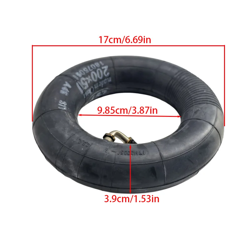 200x50 Inner Tube  E100/E150/E200 Power Core E100 for Kugoo S2/S3 Speedway Mini 4 Pro E-Scooter Tires Tube Parts 200*50
