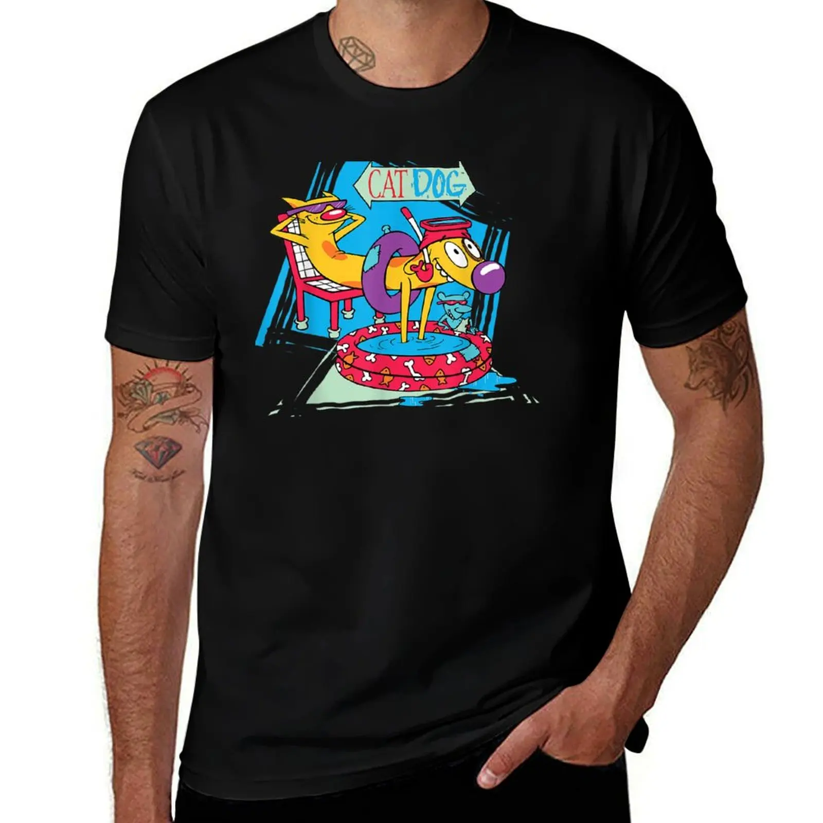 

NK CatDog T-Shirt cotton t shirts man 100% t shirts designer