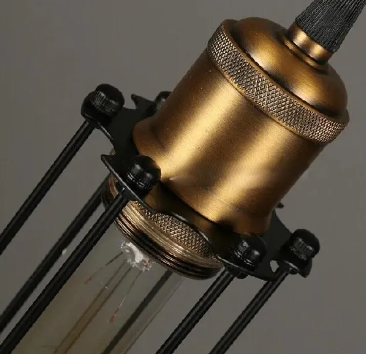 Hot Vintage Edison Industrial Ceiling Pendant Lamp Hanging Lighting Loft American Country Restaurant Bedroom Lamp European Retro
