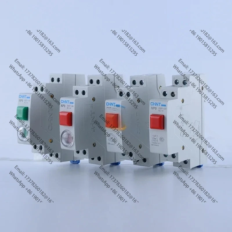 

CHINT NP9 AC DC 220 В 24 В tarjeta botón Прерыватель на DIN-рейку botón reinicio con luz Баллоди Led 2NO 2NC Цена 5 шт.