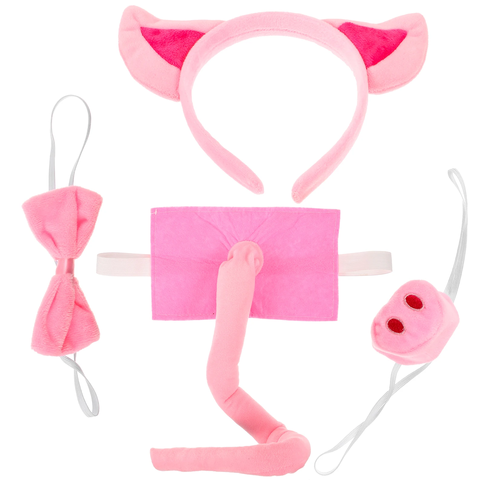 

1 set Ear Cosplay Performance Accessory Party Headband Kids Animal Pig Set Animal Costume Pig Costume Set