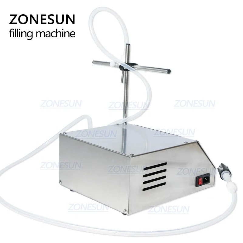 ZONESUN-máquina de llenado automático de líquidos, bomba peristáltica, botella de llenado de agua, Vial para bebidas, aceite, Perfume, pequeña