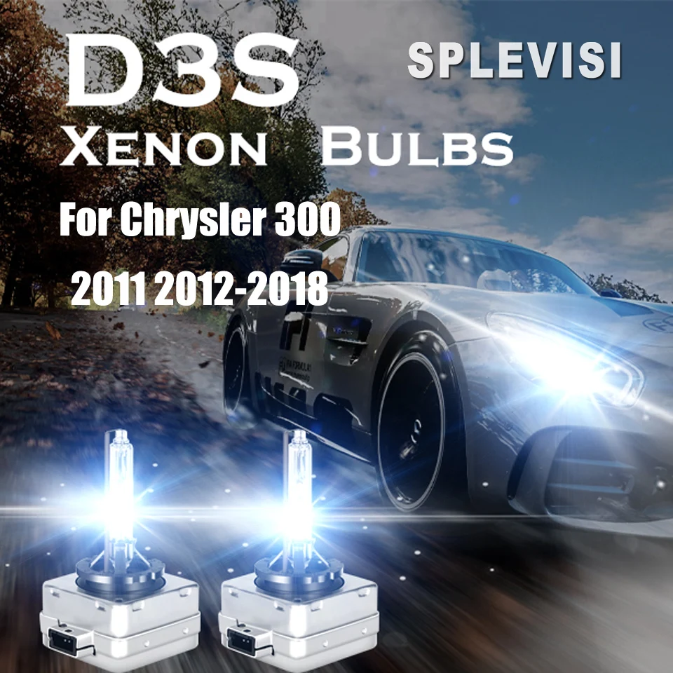 

35W HID Bulb Xenon White 6000K Headlight Satisfaction Guaranteed 1 Year For Chrysler 300 2011 2012 2013 2014 2015 2016 2017 2018