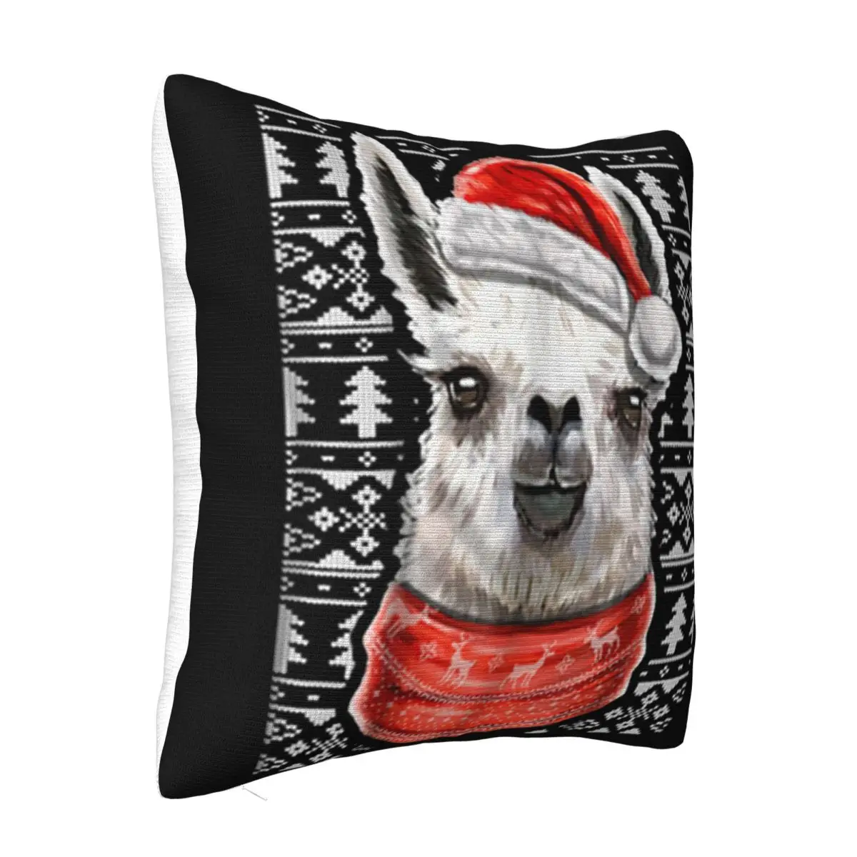 Original Ugly Christmas Llama Christmas Llama Gift Girl Swag Promotion Youth Street Style Pillow Case