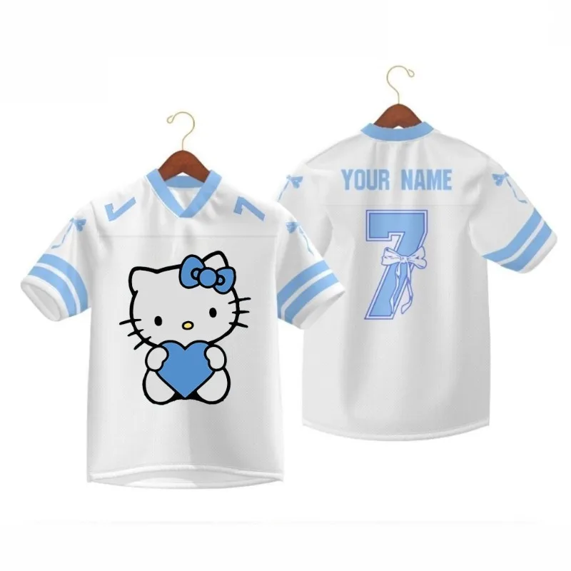 

2025 New Cute No.7 Hello Kitty Colorful Pattern 3D Printing, Breathable Quick Drying Clothes