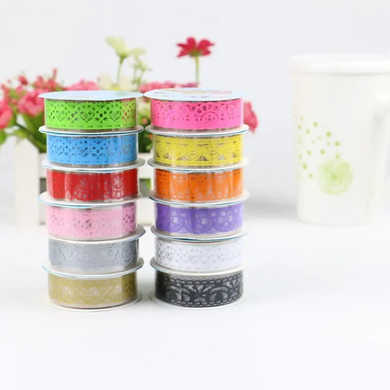 Retro Lace PET Washi Tape Diary Decoration Washitape Scrapbooking Supplies Masking Tape view 3