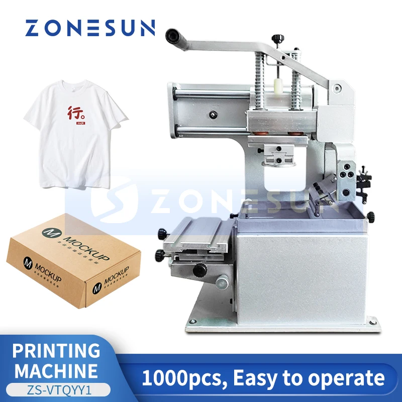 

Zonesun ZS-SYY1 Manual Pad Printing Supplies Pneumatic Machine Vertical easy Printer