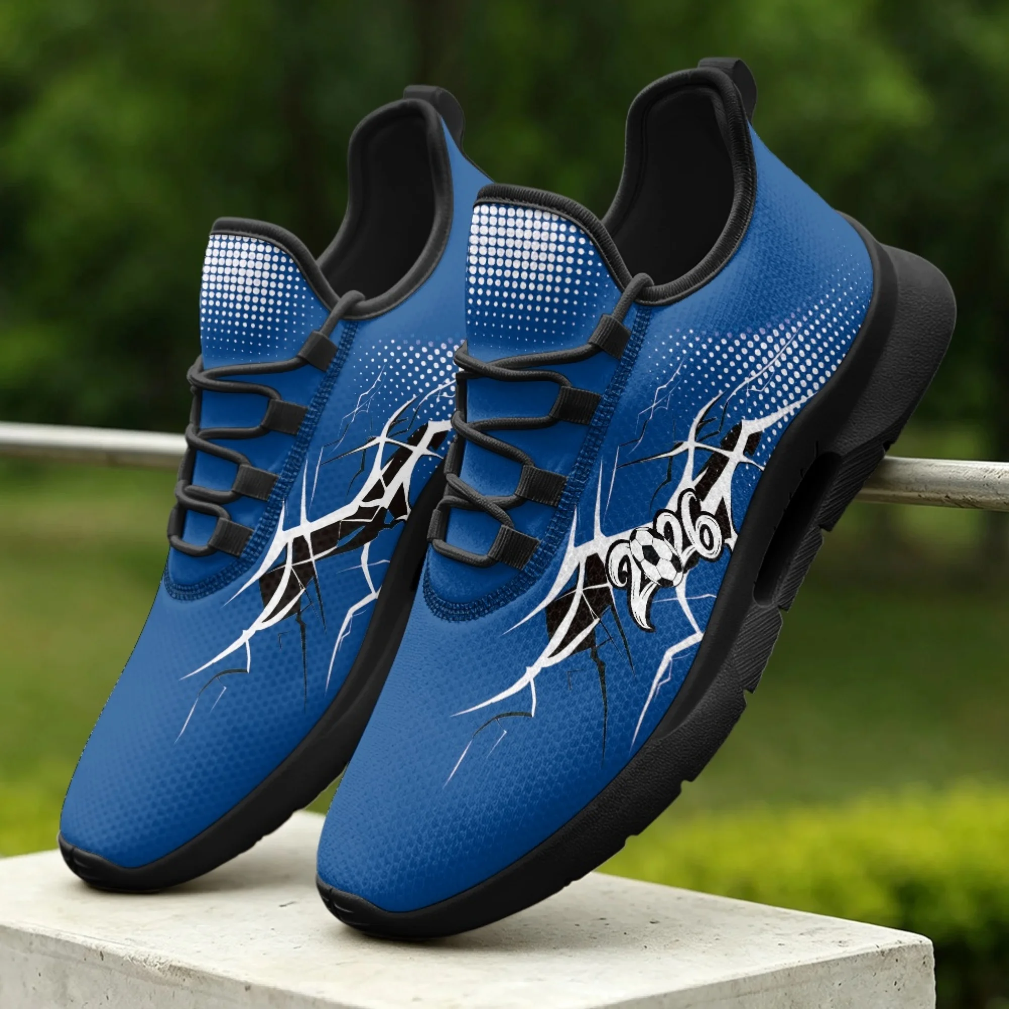 

XIXIRIMIDO Lightning Lace-up Casual Shoes Mens Sneakers Comfortable Mesh Breathable Walking Shoes Women's Fashion Sneakers 35-48