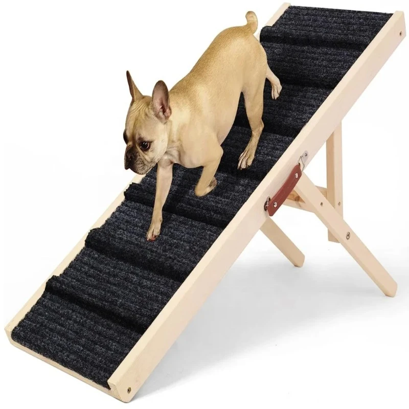 

Wooden Pet Ramp Wooden Folding Portable Dog Cat Ramp Perfect Dog