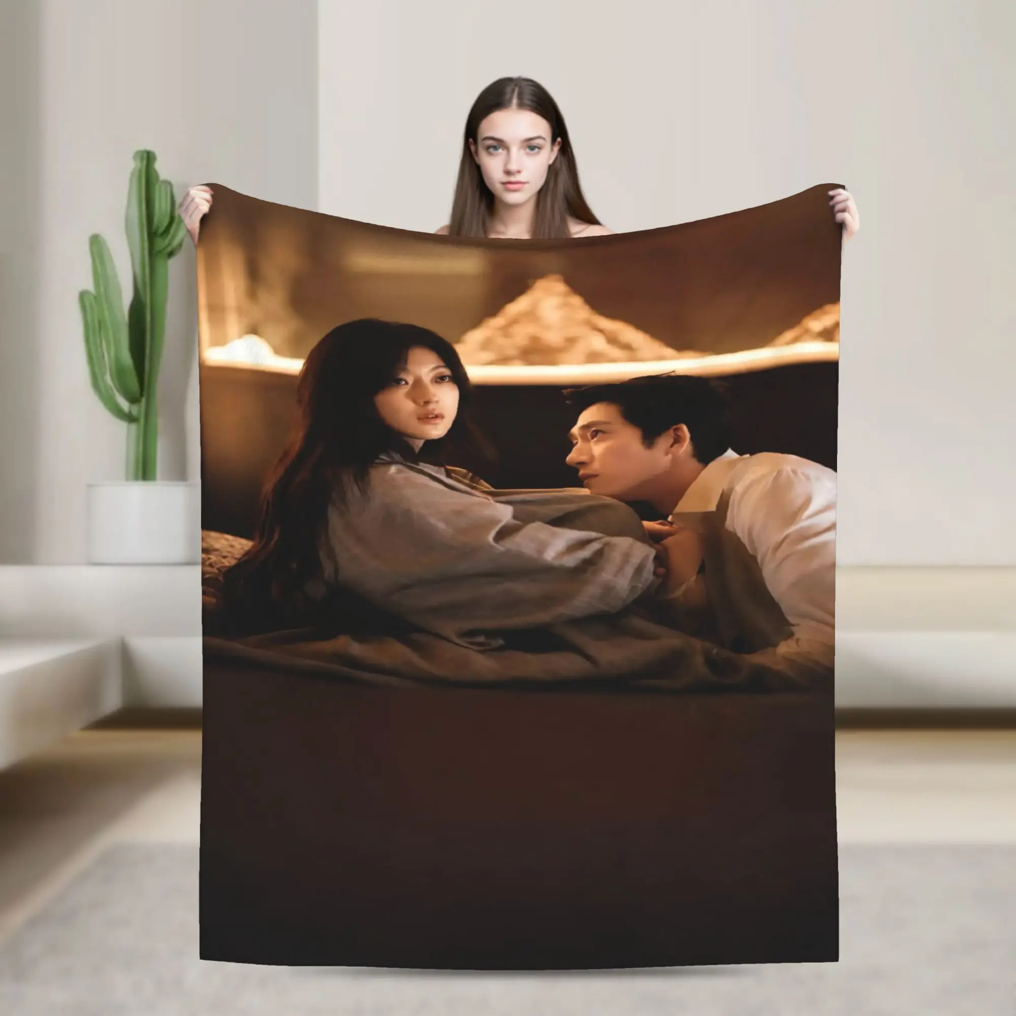 The Early Spring jing boran Blankets Ultra-Soft Flannel Novelty Gift  Throw Blanket Bedspread