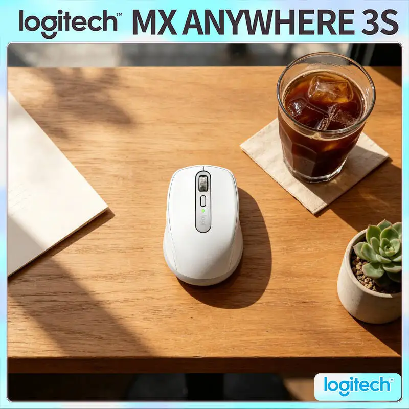 Ergonomic Wireless MX Anywhere 3S - 8K DPI, MagSpeed Scroll, Anti-Slip Surface, Great for Bookstore Reader Preference Matching