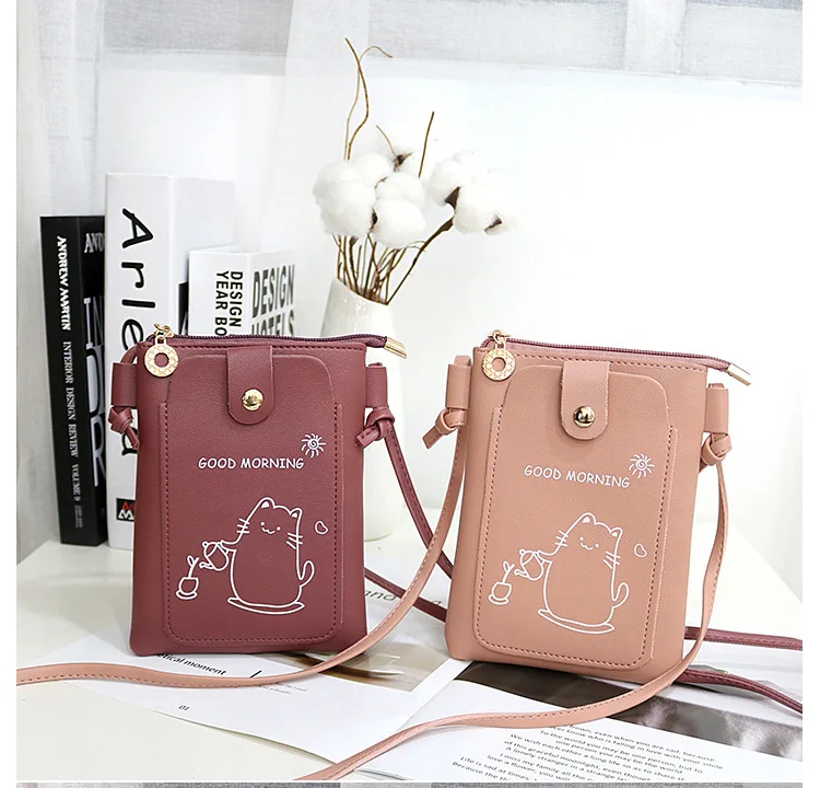 Cute Mini Crossbody Bags for Women Phone Bag Small Female Shoulder Handbags Wallet Zipper Coin Purse Shoulder Bags