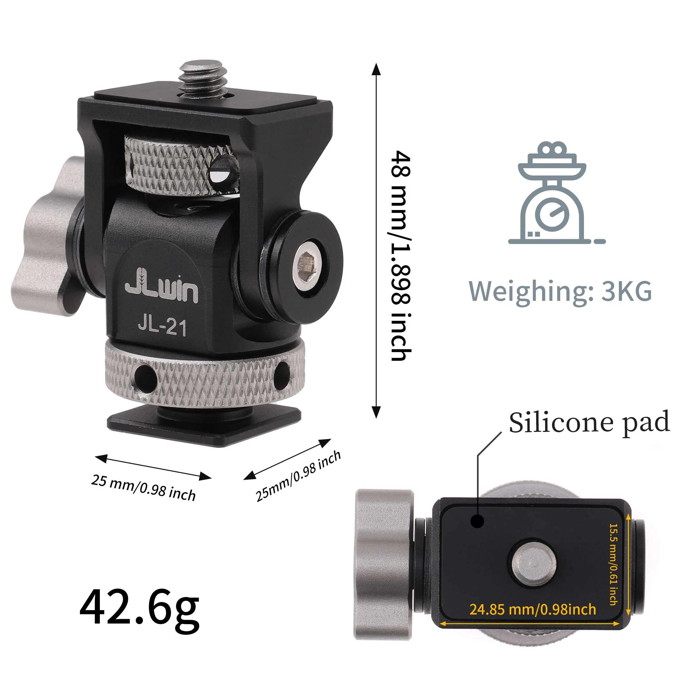 FOTGA zimny uchwyt do butów uchwyt mocujący płytka quick release uniwersalny zimny but 3KG fotografia ładunku do lustrzanka DSLR Monitor Speedlite